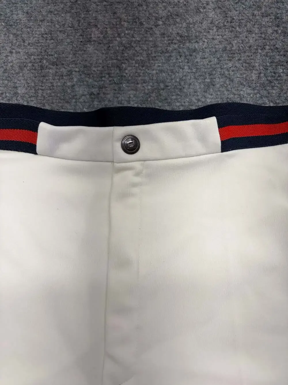 Fila Vintage Bjorn Borg Style Tennis Shorts White-Blk-Red-size 40-made in Italy